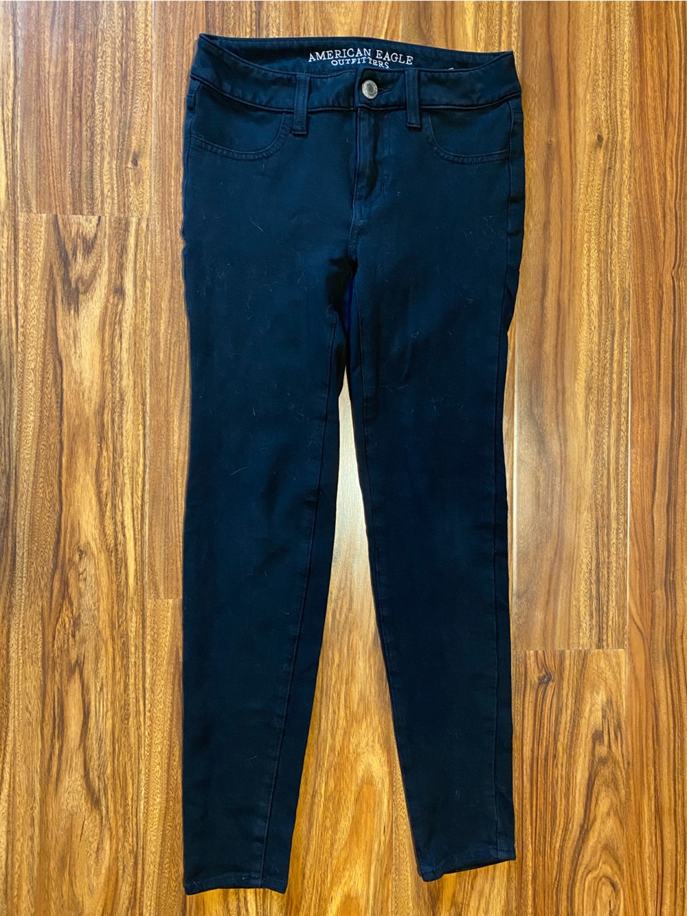American Eagle Outfitters AEO Knit black super stretch jeggings